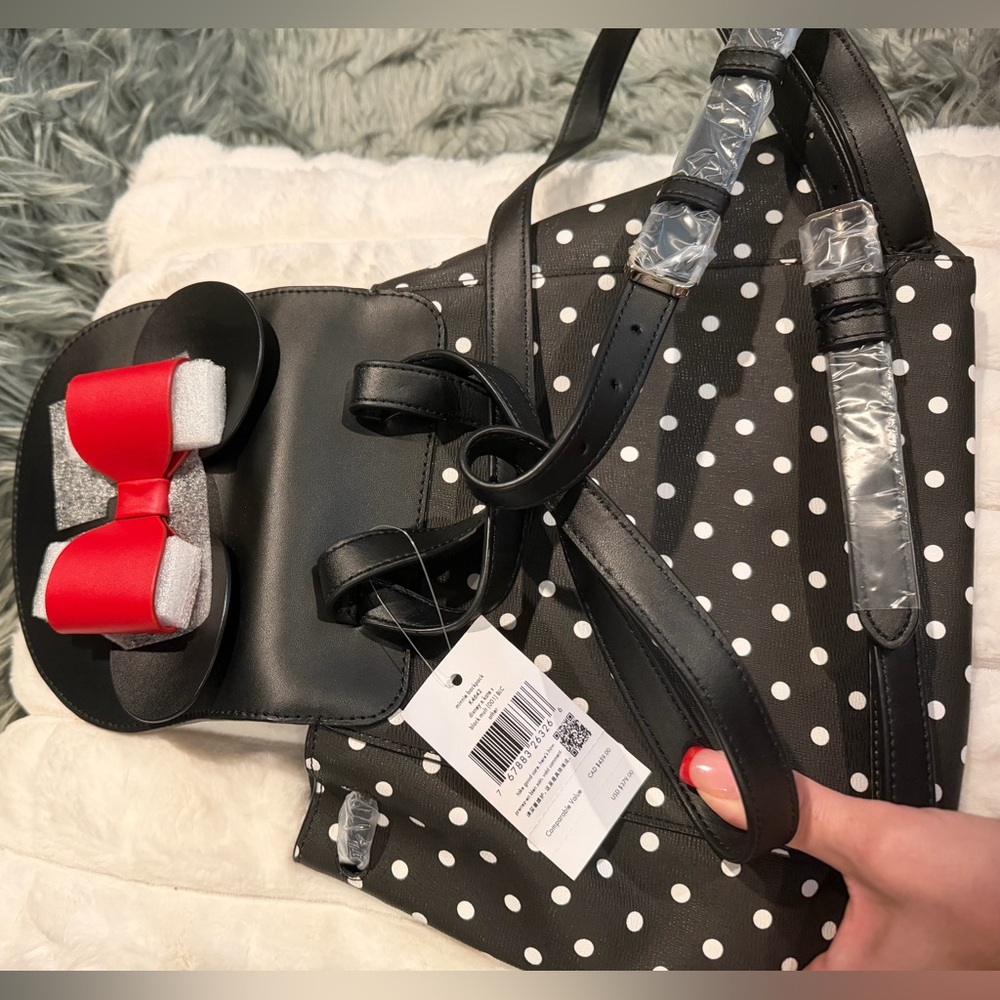 Kate Spade Black and White Polka Dot Bag